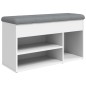 vidaXL Schuhbank Weiß 82x32x45,5 cm Holzwerkstoff vidaXL Schuhbank Weiß 82x32x45,5 cm Holzwerkstoff