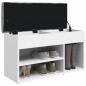 vidaXL Schuhbank Weiß 82x32x45,5 cm Holzwerkstoff vidaXL Schuhbank Weiß 82x32x45,5 cm Holzwerkstoff