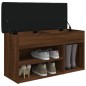 vidaXL Schuhbank Braun Eichen-Optik 82x32x45,5 cm Holzwerkstoff vidaXL Schuhbank Braun Eichen-Optik 82x32x45,5 cm Holzwerkstoff