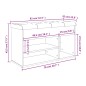 vidaXL Schuhbank Braun Eichen-Optik 82x32x45,5 cm Holzwerkstoff vidaXL Schuhbank Braun Eichen-Optik 82x32x45,5 cm Holzwerkstoff