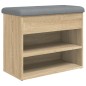 vidaXL Schuhbank Sonoma-Eiche 62x32x50 cm Holzwerkstoff vidaXL Schuhbank Sonoma-Eiche 62x32x50 cm Holzwerkstoff