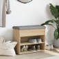 vidaXL Schuhbank Sonoma-Eiche 62x32x50 cm Holzwerkstoff vidaXL Schuhbank Sonoma-Eiche 62x32x50 cm Holzwerkstoff