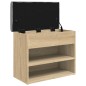 vidaXL Schuhbank Sonoma-Eiche 62x32x50 cm Holzwerkstoff vidaXL Schuhbank Sonoma-Eiche 62x32x50 cm Holzwerkstoff