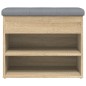 vidaXL Schuhbank Sonoma-Eiche 62x32x50 cm Holzwerkstoff vidaXL Schuhbank Sonoma-Eiche 62x32x50 cm Holzwerkstoff