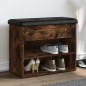 vidaXL Schuhbank Räuchereiche 62x32x50 cm Holzwerkstoff vidaXL Schuhbank Räuchereiche 62x32x50 cm Holzwerkstoff
