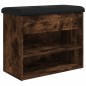 vidaXL Schuhbank Räuchereiche 62x32x50 cm Holzwerkstoff vidaXL Schuhbank Räuchereiche 62x32x50 cm Holzwerkstoff
