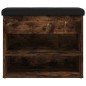 vidaXL Schuhbank Räuchereiche 62x32x50 cm Holzwerkstoff vidaXL Schuhbank Räuchereiche 62x32x50 cm Holzwerkstoff