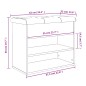 vidaXL Schuhbank Räuchereiche 62x32x50 cm Holzwerkstoff vidaXL Schuhbank Räuchereiche 62x32x50 cm Holzwerkstoff