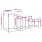 vidaXL Satztische 3 Stk. Räuchereiche Holzwerkstoff vidaXL Satztische 3 Stk. Räuchereiche Holzwerkstoff