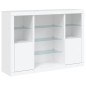 vidaXL Sideboards mit LED-Leuchten 3 Stk. Weiß Holzwerkstoff vidaXL Sideboards mit LED-Leuchten 3 Stk. Weiß Holzwerkstoff