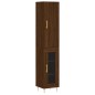 Highboard Braun Eichen-Optik 34,5x34x180 cm Holzwerkstoff Highboard Braun Eichen-Optik 34,5x34x180 cm Holzwerkstoff
