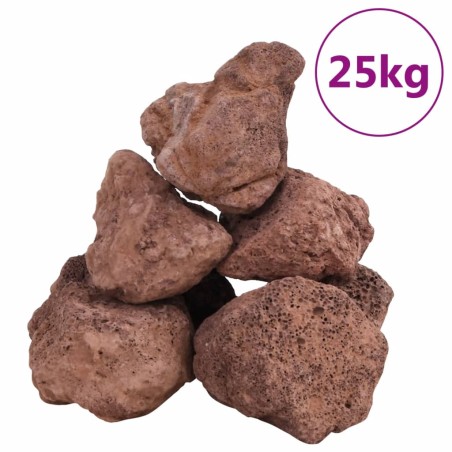 vidaXL Lavagranulat 25 kg Rot 10-30 cm