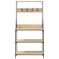 vidaXL Bäckerregal mit Haken 4 Böden Sonoma-Eiche Holzwerkstoff vidaXL Bäckerregal mit Haken 4 Böden Sonoma-Eiche Holzwerkstoff
