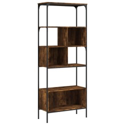 vidaXL Bücherregal 5 Böden Räuchereiche 76x33x188,5 cm Holzwerkstoff