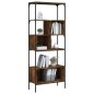 vidaXL Bücherregal 5 Böden Räuchereiche 76x33x188,5 cm Holzwerkstoff vidaXL Bücherregal 5 Böden Räuchereiche 76x33x188,5 cm Holzwerkstoff