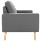 vidaXL 3-Sitzer-Sofa Hellgrau Stoff vidaXL 3-Sitzer-Sofa Hellgrau Stoff