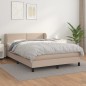 vidaXL Boxspringbett Matratze Cappuccino-Braun 140x200cm Kunstleder vidaXL Boxspringbett Matratze Cappuccino-Braun 140x200cm Kunstleder