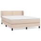 vidaXL Boxspringbett Matratze Cappuccino-Braun 140x200cm Kunstleder vidaXL Boxspringbett Matratze Cappuccino-Braun 140x200cm Kunstleder
