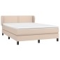 vidaXL Boxspringbett Matratze Cappuccino-Braun 140x200cm Kunstleder vidaXL Boxspringbett Matratze Cappuccino-Braun 140x200cm Kunstleder