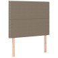 vidaXL Boxspringbett mit Matratze Taupe 100x200 cm Stoff vidaXL Boxspringbett mit Matratze Taupe 100x200 cm Stoff