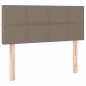 vidaXL Boxspringbett mit Matratze Taupe 80x200 cm Stoff vidaXL Boxspringbett mit Matratze Taupe 80x200 cm Stoff