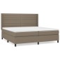 vidaXL Boxspringbett mit Matratze Taupe 200x200 cm Stoff vidaXL Boxspringbett mit Matratze Taupe 200x200 cm Stoff