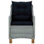 vidaXL 7-tlg. Garten-Essgruppe mit Auflagen Poly Rattan Hellgrau vidaXL 7-tlg. Garten-Essgruppe mit Auflagen Poly Rattan Hellgrau
