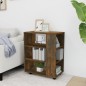 vidaXL Rollschrank Räuchereiche 60x35x75 cm Holzwerkstoff vidaXL Rollschrank Räuchereiche 60x35x75 cm Holzwerkstoff