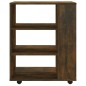 vidaXL Rollschrank Räuchereiche 60x35x75 cm Holzwerkstoff vidaXL Rollschrank Räuchereiche 60x35x75 cm Holzwerkstoff