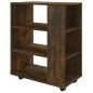 vidaXL Rollschrank Räuchereiche 60x35x75 cm Holzwerkstoff vidaXL Rollschrank Räuchereiche 60x35x75 cm Holzwerkstoff