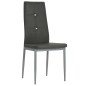 vidaXL Esszimmerstühle 2 Stk. Grau Kunstleder vidaXL Esszimmerstühle 2 Stk. Grau Kunstleder