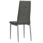 vidaXL Esszimmerstühle 2 Stk. Grau Kunstleder vidaXL Esszimmerstühle 2 Stk. Grau Kunstleder