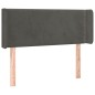 vidaXL Kopfteil mit Ohren Dunkelgrau 103x16x78/88 cm Samt vidaXL Kopfteil mit Ohren Dunkelgrau 103x16x78/88 cm Samt