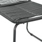 3-tlg. Garten-Essgruppe PVC Rattan Schwarz 3-tlg. Garten-Essgruppe PVC Rattan Schwarz