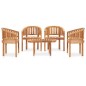 5-tlg. Garten-Lounge-Set Massivholz Teak 5-tlg. Garten-Lounge-Set Massivholz Teak