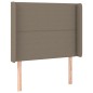 vidaXL Boxspringbett mit Matratze & LED Taupe 80x200 cm Stoff vidaXL Boxspringbett mit Matratze & LED Taupe 80x200 cm Stoff