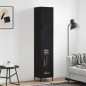 Highboard Schwarz 34,5x34x180 cm Holzwerkstoff Highboard Schwarz 34,5x34x180 cm Holzwerkstoff