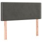 vidaXL Boxspringbett mit Matratze Dunkelgrau 100x200 cm Samt vidaXL Boxspringbett mit Matratze Dunkelgrau 100x200 cm Samt