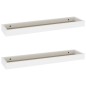 vidaXL Loggia Wandregale 2 Stk. Eichen-Optik und Weiß 60x15x4 cm MDF vidaXL Loggia Wandregale 2 Stk. Eichen-Optik und Weiß 60x15x4 cm MDF