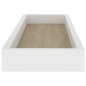 vidaXL Loggia Wandregale 2 Stk. Eichen-Optik und Weiß 60x15x4 cm MDF vidaXL Loggia Wandregale 2 Stk. Eichen-Optik und Weiß 60x15x4 cm MDF