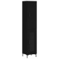 Highboard Schwarz 34,5x34x180 cm Holzwerkstoff Highboard Schwarz 34,5x34x180 cm Holzwerkstoff
