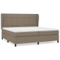 vidaXL Boxspringbett mit Matratze Taupe 200x200 cm Stoff vidaXL Boxspringbett mit Matratze Taupe 200x200 cm Stoff