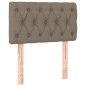 vidaXL Boxspringbett mit Matratze Taupe 80x200 cm Stoff vidaXL Boxspringbett mit Matratze Taupe 80x200 cm Stoff