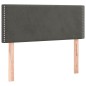 vidaXL Boxspringbett mit Matratze Dunkelgrau 100x200 cm Samt vidaXL Boxspringbett mit Matratze Dunkelgrau 100x200 cm Samt