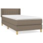 vidaXL Boxspringbett mit Matratze Taupe 80x200 cm Stoff vidaXL Boxspringbett mit Matratze Taupe 80x200 cm Stoff