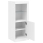 vidaXL Sideboard mit LED-Beleuchtung Weiß 41x37x100 cm vidaXL Sideboard mit LED-Beleuchtung Weiß 41x37x100 cm