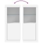 vidaXL Sideboard mit LED-Beleuchtung Weiß 41x37x100 cm vidaXL Sideboard mit LED-Beleuchtung Weiß 41x37x100 cm