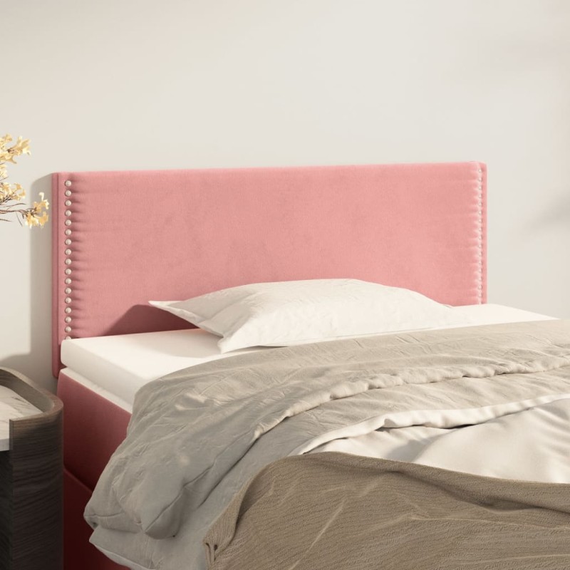 vidaXL Kopfteil Rosa 90x5x78/88 cm Samt