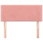 vidaXL Kopfteil Rosa 90x5x78/88 cm Samt