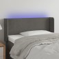 vidaXL LED Kopfteil Dunkelgrau 103x16x78/88 cm Samt vidaXL LED Kopfteil Dunkelgrau 103x16x78/88 cm Samt
